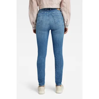 G-Star RAW, Blugi skinny cu talie inalta, Albastru, W26-L32