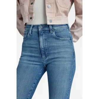 G-Star RAW, Blugi skinny cu talie inalta, Albastru, W26-L32
