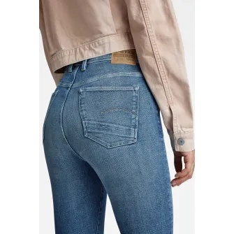 G-Star RAW, Blugi skinny cu talie inalta, Albastru, W26-L32
