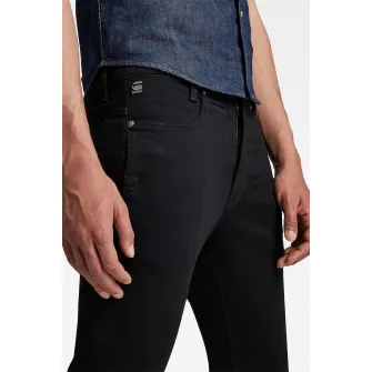 G-Star Raw, Blugi slim fit cu buzunare D-staq, Negru, W33-L32