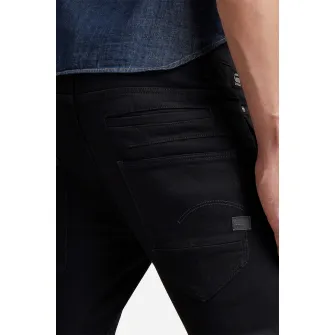 G-Star Raw, Blugi slim fit cu buzunare D-staq, Negru, W33-L32
