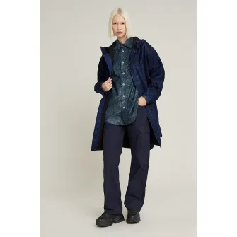 G-Star RAW, Pantaloni cargo cu talie inalta, Bleumarin, W25-L32