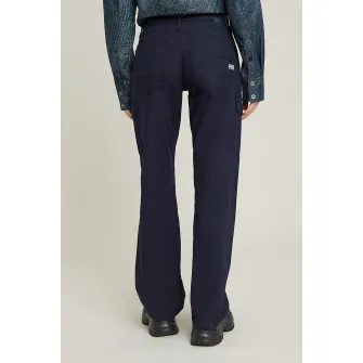G-Star RAW, Pantaloni cargo cu talie inalta, Bleumarin, W25-L32
