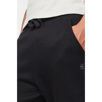 G-Star Raw, Pantaloni sport slim fit cu snur in talie Premium Core, Negru, XL