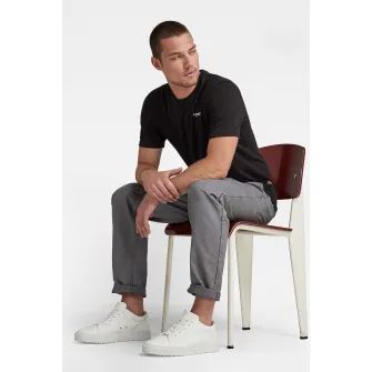 G-Star RAW, Tricou slim fit din amestec de bumbac organic Base, Negru, M