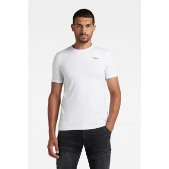 G-Star RAW, Tricou slim fit din amestec de bumbac organic Base, Alb, XL