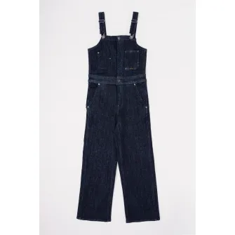G-Star, Salopeta de denim cu buzunar aplicat, Bleumarin, 152 CM