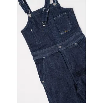 G-Star, Salopeta de denim cu buzunar aplicat, Bleumarin, 152 CM