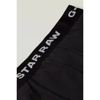 G-STAR, Set de boxeri cu logo - 3 perechi, Negru, Alb, S