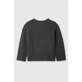GAP, Pulover cu model cu inimi, Roz, Gri antracit, 95 CM