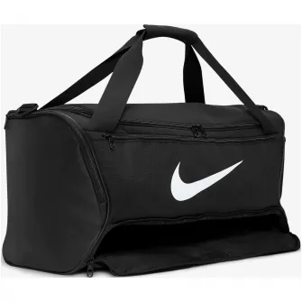 Geanta sport Nike UNISEX NK BRSLA M DUFF - 9.5 (60L) BLACK/BLACK/(WHITE)
