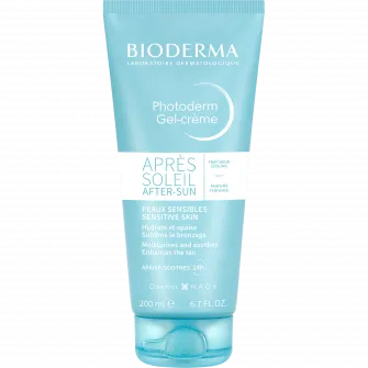 Gel-crema dupa expunerea la soare Bioderma Photoderm Apre-Soleil pentru piele sensibila, 200 ml