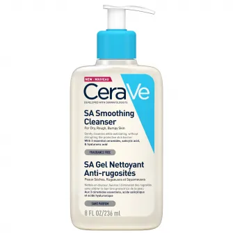 Gel de curatare SA Anti-Rugozitati CeraVe, pentru fata si corp, cu acid salicilic, pentru pielea uscata, aspra, cu rugozitati, 236ml