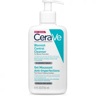 Gel de curatare spumant CeraVe anti-imperfectiuni cu acid salicilic pentru ten gras cu tendinta acneica, 236ml