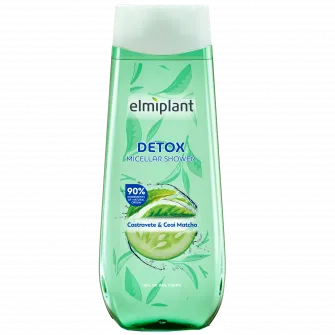 Gel de dus Elmiplant Detox cu Castravete  Ceai Matcha 400 ml