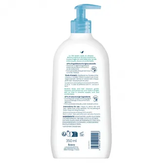 Gel de spalare pentru par si corp bebelusi Biolane, 97% ingrediente de origine naturala, 350 ml