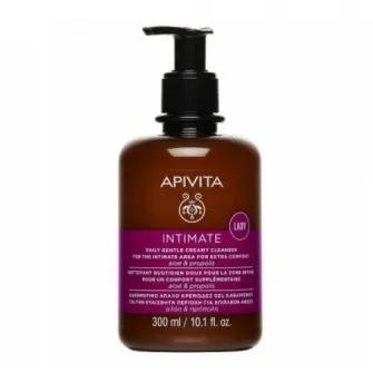 Gel pentru igiena intima pentru uscaciune vaginala sau menopauza, Apivita, 300 ml