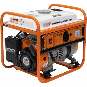 Generator curent electric Ruris R-Power GE 1000, 1000 W, 3 CP, 4 timpi, benzina, 15 h autonomie maxima