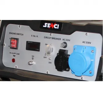 Generator curent electric Senci SC-6000 TOP, 13 CP, 389 CC, AVR, 230 V, 21.7 A, 25 l benzina, 13.5 h autonomie maxima
