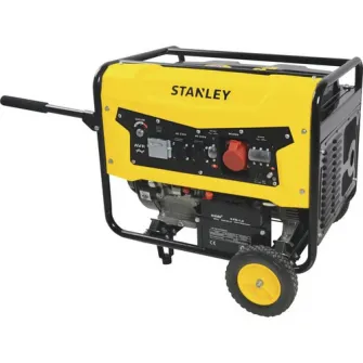 Generator curent electric Stanley SG5600B, 5500 W, stabilizator de tensiune (AVR), 230 V, 4 timpi, 25 l benzina, 8 h autonomie maxima