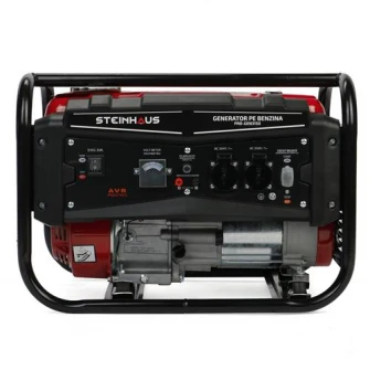 Generator curent electric Steinhaus PRO-GEN3150, 3150 W cu stabilizator de tensiune, benzina, autonomie 9.8 h