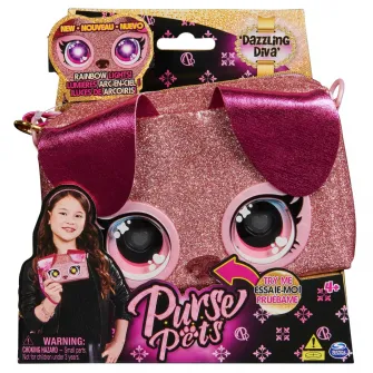 Gentuta interactiva Purse Pets - Rainbow Lights, Dazzling Diva