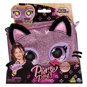 Gentuta interactiva Purse Pets - Rainbow Lights, Purdy Purrfect