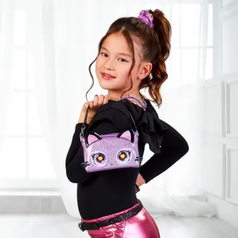 Gentuta interactiva Purse Pets - Rainbow Lights, Purdy Purrfect