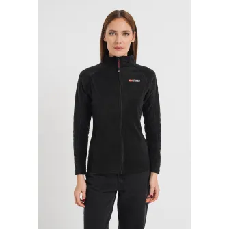 Geo Norway, Bluza sport de fleece cu maneci raglan Tug, Negru, 5