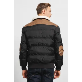Geo Norway, Geaca cu vatelina Abramovitch, Maro fango, Negru, 3XL