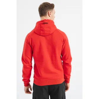 Geo Norway, Hanorac cu imprimeu logo Garcie, Rosu, 2XL