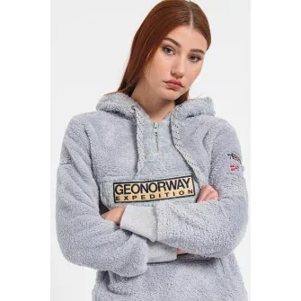 Geo Norway, Hanorac din fleece Gymclass, Gri deschis, 2XL