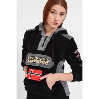 Geo Norway, Hanorac din fleece Gymclass, Negru, XL