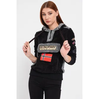 Geo Norway, Hanorac din fleece Gymclass, Negru, XL
