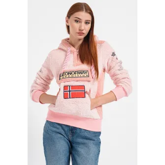 Geo Norway, Hanorac din fleece Gymclass, Roz deschis, XL
