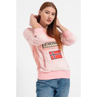 Geo Norway, Hanorac din fleece Gymclass, Roz deschis, XL