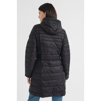 Geographical Norway, Geaca lunga cu buzunare cu fermoar Beya, Negru, 2XL