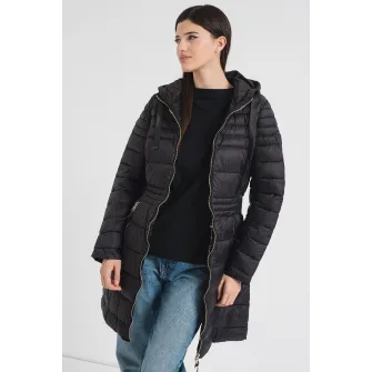 Geographical Norway, Geaca lunga cu buzunare cu fermoar Beya, Negru, 2XL