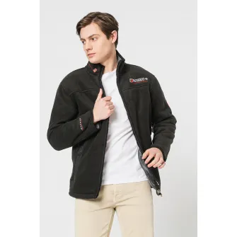 Geographical Norway, Jacheta din material fleece cu fermoar Ubolt, Negru, 2XL