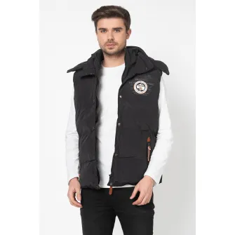 Geographical Norway, Vesta cu vatelina si gluga detasabila Vilano, Negru, S