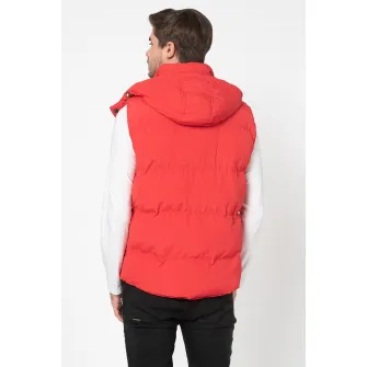 Geographical Norway, Vesta cu vatelina si gluga detasabila Vilano, Rosu, XL