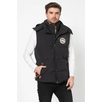 Geographical Norway, Vesta cu vatelina si gluga detasabila Vilano, Negru, S