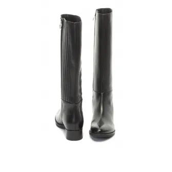 Geox, Cizme lungi pana la genunchi de piele Felicity, Negru, 36