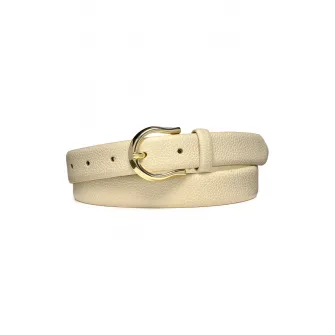 Geox, Curea uni de piele, Alb fildes, 95