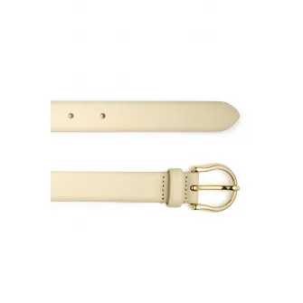 Geox, Curea uni de piele, Alb fildes, 95