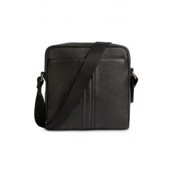 Geox, Geanta crossbody din piele Arnoux, Negru