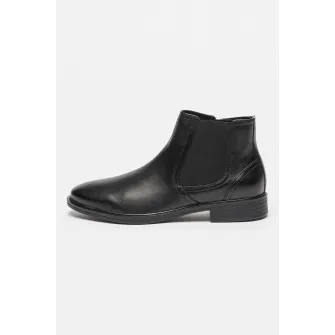 Geox, Ghete Chelsea de piele Gladwin, Negru, 44