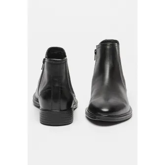 Geox, Ghete Chelsea de piele Gladwin, Negru, 45