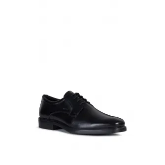 Geox, Pantofi clasici de piele, Negru, 42