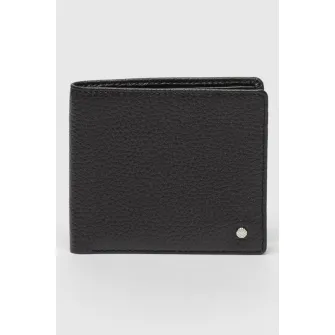 Geox, Portofel pliabil de piele, Negru